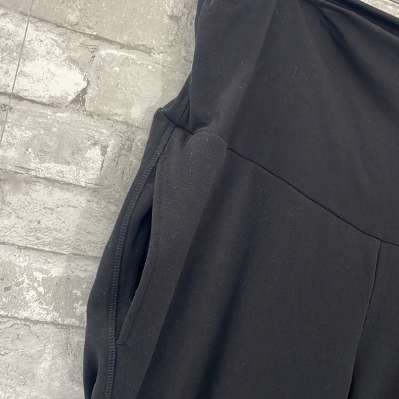 Old Navy Black Maternity Rollover Joggers - Picture 2 of 7